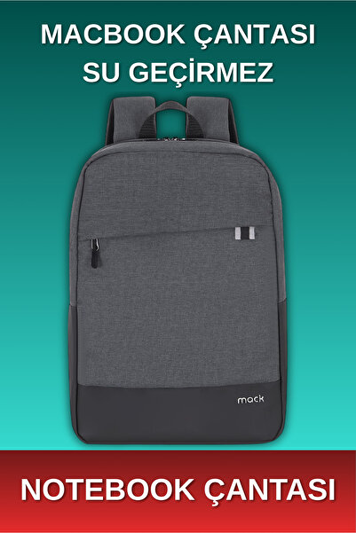 Mack Unicity Eco MCE-1103 Çevre Dostu Laptop Sırt Çantası - MacBook/AirPro Uyumlu - Unisex - Siyah