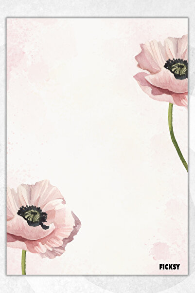 Ficksy دفتر ملاحظات A5 بدون خطوط - 50 ورقة - مذكرة - دفتر ملاحظات - ورق ملاحظات