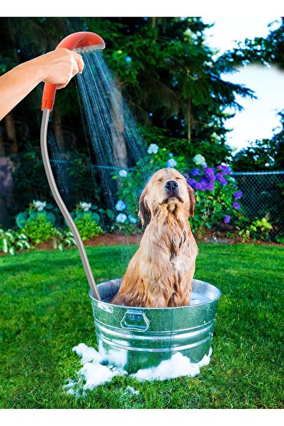 ivation Portable Outdoor Shower, Battery-Powered Handheld Rechargeable Camping Showerhead