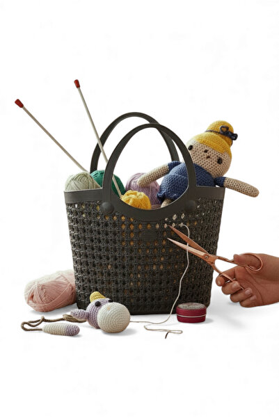 Milenay Silicone Flexible Multi-Purpose Basket, Bag Organizer, Suitable for Indoor and Outdoor Use