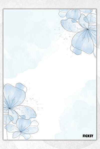 Ficksy دفتر ملاحظات A5 بدون خطوط - 50 ورقة - مذكرة - دفتر ملاحظات - ورق ملاحظات