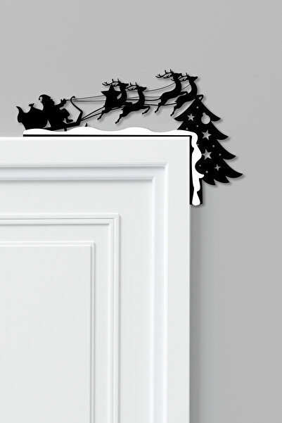 To Design Lab Santa Claus - Deer - Snow New Year Themed 2-Color Door Ornament