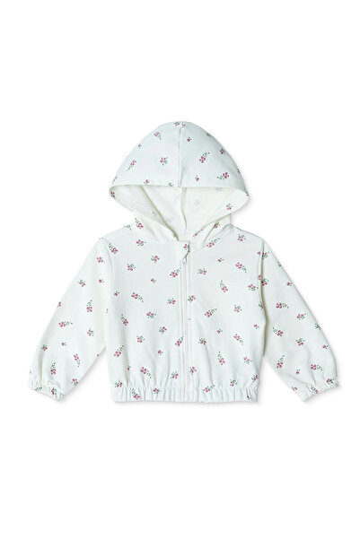 ebebek Hello Baby HelloBaby Kız Bebek Kapüşonlu Hırka İki İplik Kapüşonlu Yak...