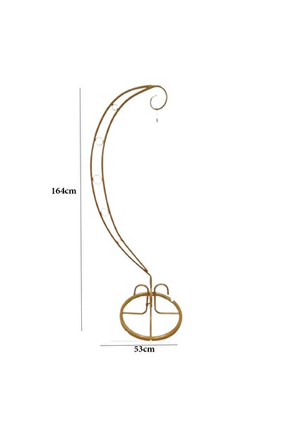 Bird's حامل قفص طيور معدن بخطاف تعليق