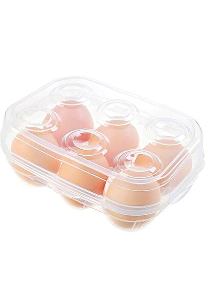 VENITIVO VINDEM CELOR INTELIGENTI Set of 2 egg containers VENITIVO, Transparent Plastic for 6 Eggs, airtight lid, 17.5x12x7 cm