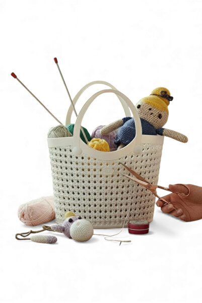 Milenay Silicone Flexible Multi-Purpose Basket, Bag Organizer, Suitable for Indoor and Outdoor Use