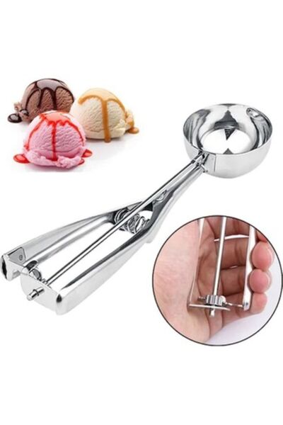 Leony Stainless Steel Ice Cream Cookie and Halva Serving Presentation Spoon