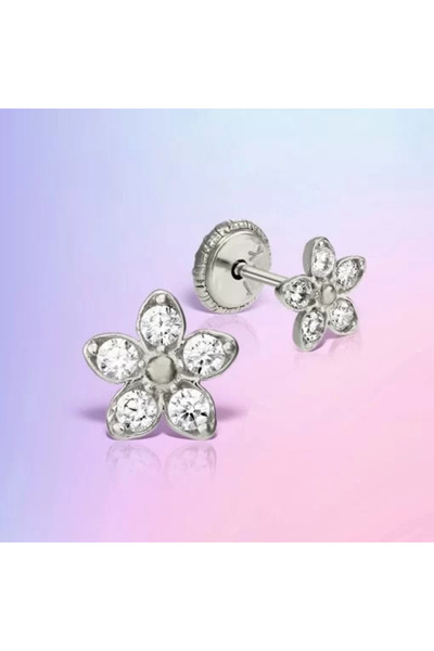 MOSV White gold earrings with stones