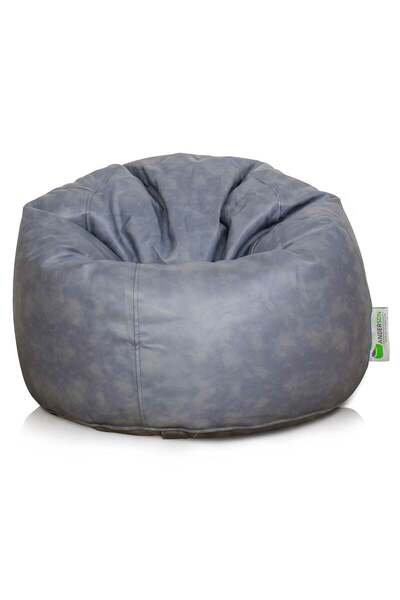 Anderson Medium Beanbag Leather - Grey