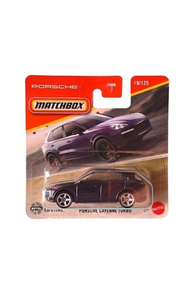Matchbox Porsche Cayenne Turbo model car, metal, purple, scale 1:64, Edition 2025