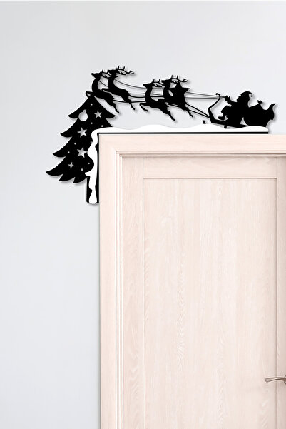 To Design Lab Santa Claus - Deer - Snow New Year Themed 2-Color Door Ornament