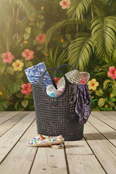 Milenay Silicone Flexible Multi-Purpose Basket, Bag Organizer, Suitable for Indoor and Outdoor Use