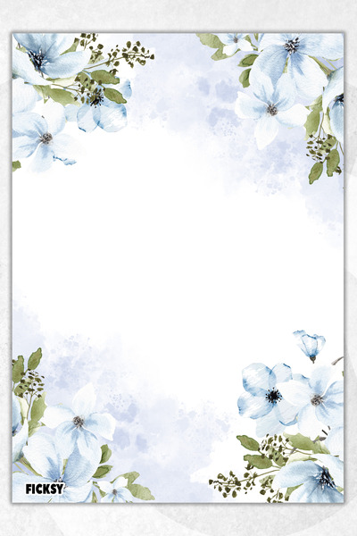 Ficksy Flower Note Paper - A5 Size - 50 Sheets - Notepad - Memopad - Memo Pad - To Do List
