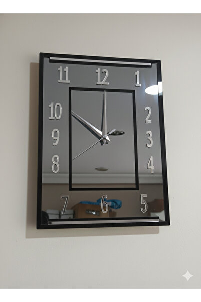 nice solar 27X36 cm Real Mirror Wall Clock Gift Dowry Box
