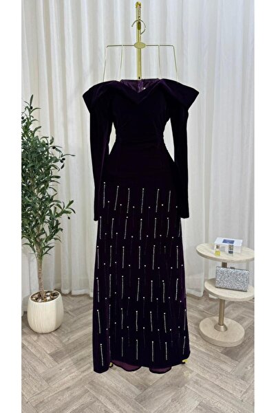 Heidi Raspberry shimmer dress