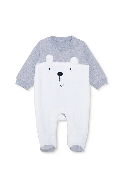 ebebek Hello Baby HelloBaby Unisex Yenidoğan Patikli Tulum İki İplik Bisiklet...
