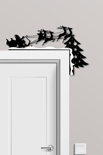 To Design Lab Santa Claus - Deer - Snow New Year Themed 2-Color Door Ornament