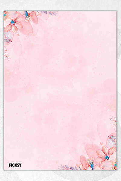 Ficksy Flower Note Paper - A5 Size - 50 Sheets - Notepad - Memopad - Memo Pad - To Do List