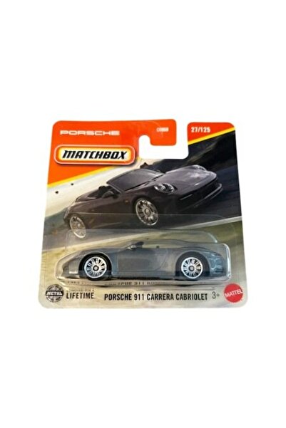 Matchbox Porsche 911 Carrera Cabriolet model car, metal, gray, Edition 2025, scale 1:64
