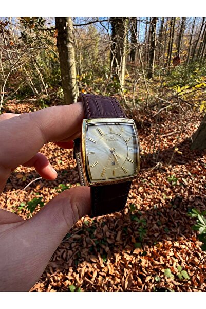 Arvens Vintage White Dial Brown Men's Wristwatch Stainless Leather Band Sturdy Steel Case Does Not Lose Color