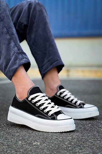 Lucy Shoes Yg-Cx3 Men's Casual Lace-Up Linen Short Sports Sneaker Shoes Kbt - Black