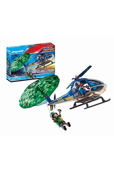 Playmobil Elicopter De Politie Si Parasutist
