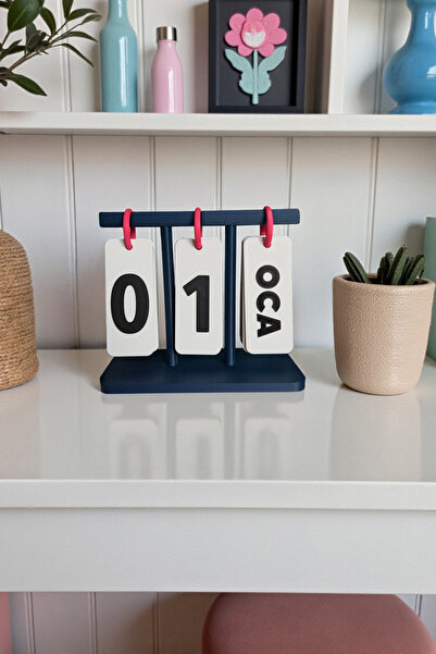 Decolera Çevirmeli Sonsuz Masa Takvimi – Dekoratif Modern Kaliteli Malzeme