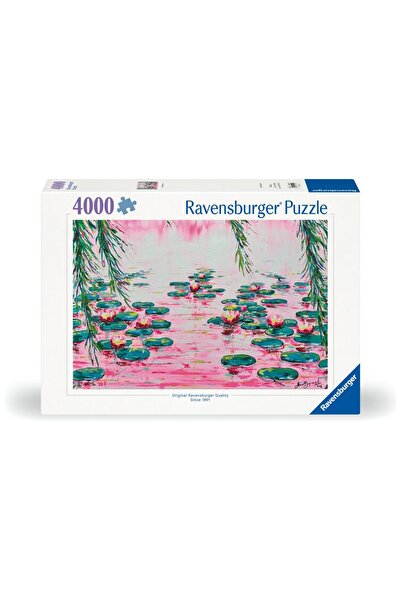 RAVENSBURGER - Pink water lilies puzzle 4000 pieces