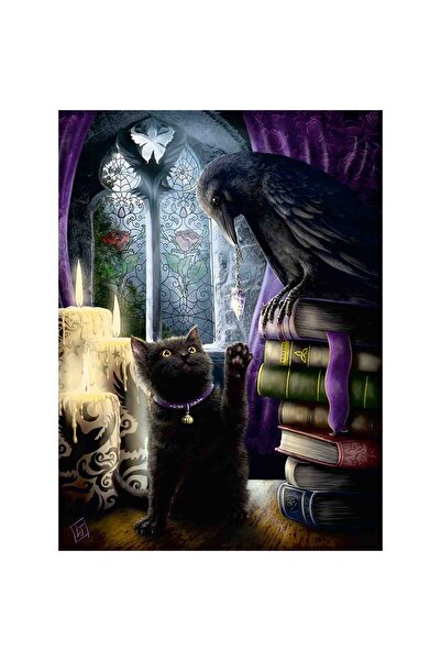 RAVENSBURGER Black Cat and Raven Puzzle, 500 Pieces