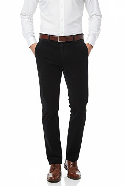 LAVETTO Men's Winter Velvet Trousers Classic Fit Bgl-St04827