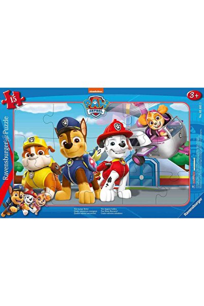 RAVENSBURGER Puzzle Tip Rama Patrula Catelusilor, 15 Piese