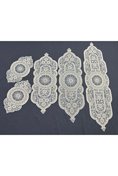 Selenis SALON TAKIMI 5 PARÇA SİMLİ GRİ - 671