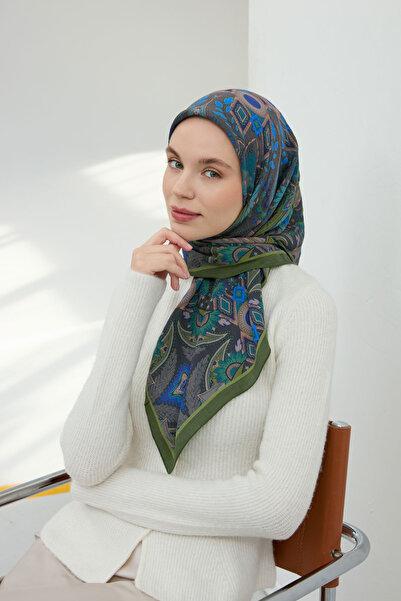 Silk Home وشاح فيسكوز فيلورا أخضر لجميع الفصول