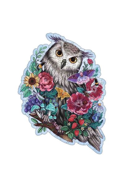 RAVENSBURGER Puzzle Lemn Contur Bufnita, 150 Piese