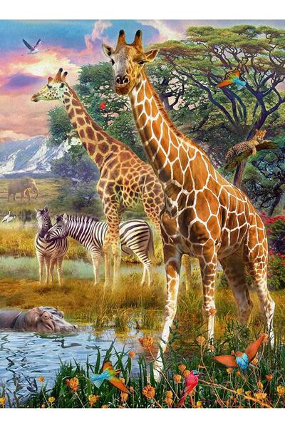 RAVENSBURGER Puzzle Girafe In Africa, 150 Piese