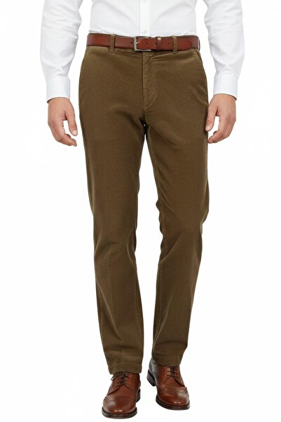 LAVETTO Men's Winter Velvet Trousers Classic Fit Bgl-St04827