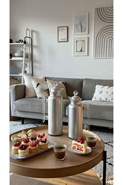 Generic 1 liter/700 ml tea and coffee thermos set