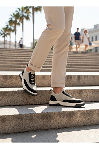 İnfon Ayakkabı Marketi Bay Ayakabıba0911 Special Knitted Knitwear Leather Pow...