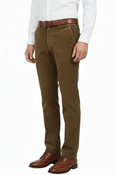 LAVETTO Men's Winter Velvet Trousers Classic Fit Bgl-St04827