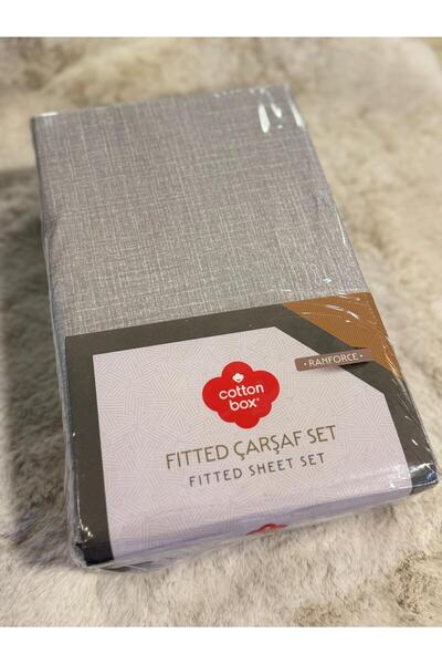 Cotton Box King Size Double Cotton Fitted Elastic Ranforce Sheet Set