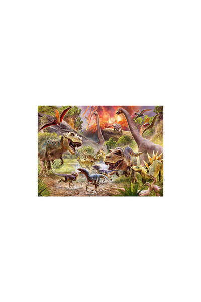 RAVENSBURGER Puzzle Atacul Dinozaurilor, 60 Piese