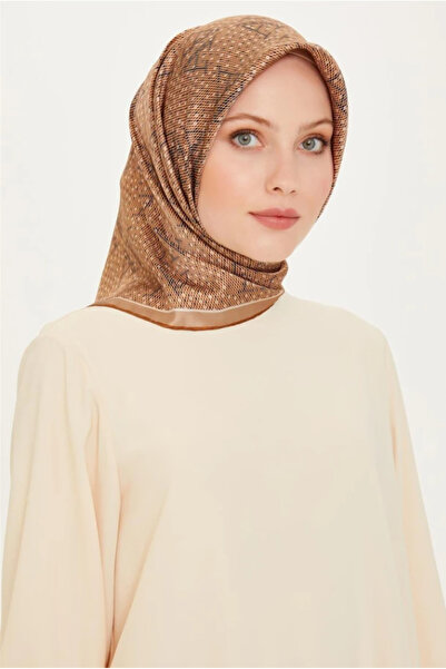 Armine Eșarfă de mătase Tivil IST 9228 - 50 maro model mixt