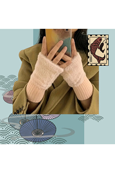 ORGANICYOU YIWUSHI Elde Yıkanabilir Parmaksız Eldivenler: Rahat, Yumuşak&Sıca...