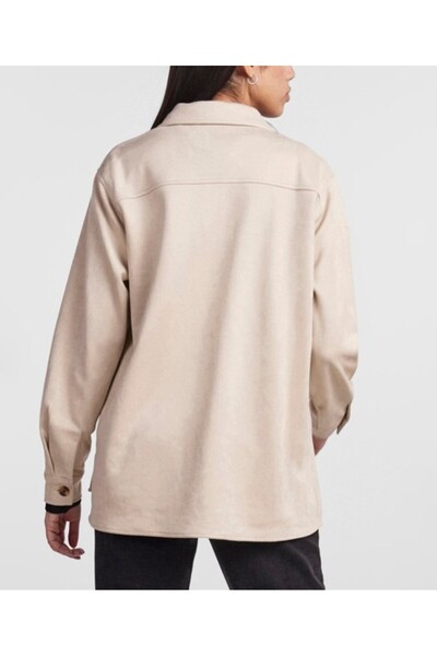 PIECES Jacket, Cream