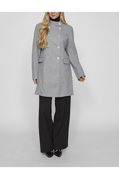 VILA Coat, Gray