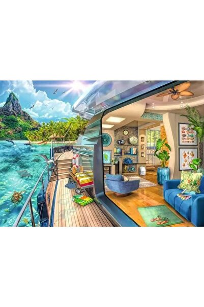 RAVENSBURGER - Puzzle vapor pe insula tropicala 1000 piese design nou