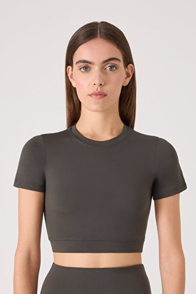 UP&FIT Comfort Crop Khaki