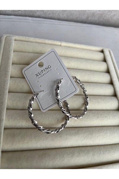 ZRN AKSESUAR Xuping Quality Stylish Style Trend Stylish Earrings Silver Color
