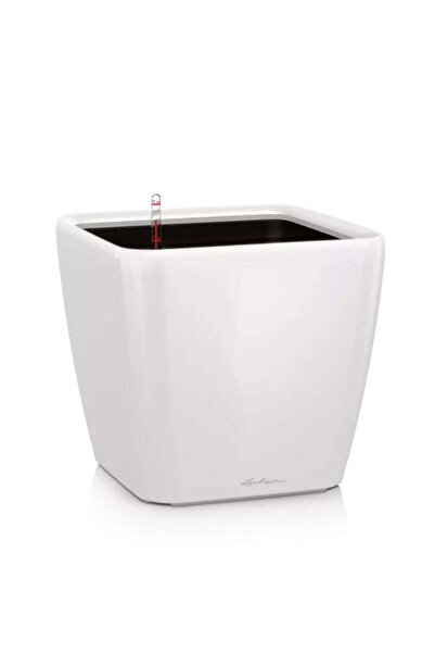 Lechuza Ghiveci cu auto-udare Quadro Premium 21 LS, 4 L, alb lucios