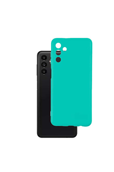 Samsung Case for Galaxy A04s made of velvety silicone with camera protection - Turquoise
